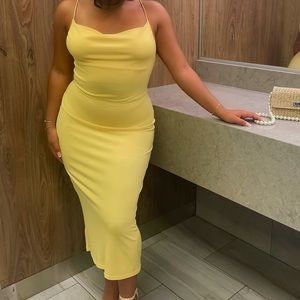 Yellow dress from Zara